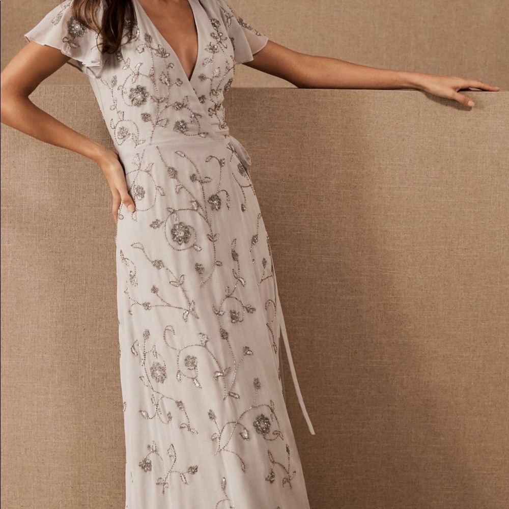 BHLDN PLYMOUTH WRAP DRESS SIZE 12